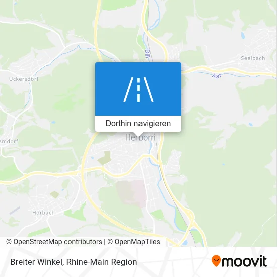 Breiter Winkel Karte