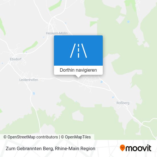 Zum Gebrannten Berg Karte