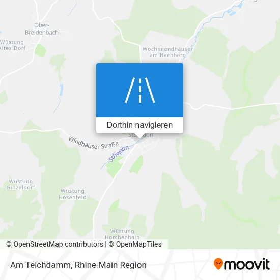 Am Teichdamm Karte