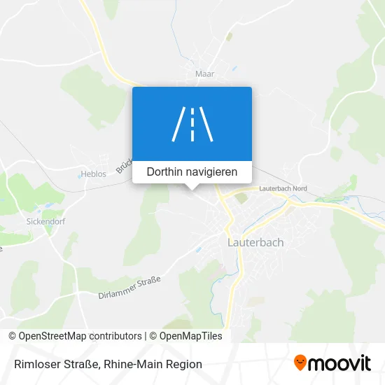 Rimloser Straße Karte