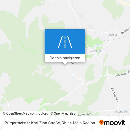 Bürgermeister-Karl-Zinn-Straße Karte