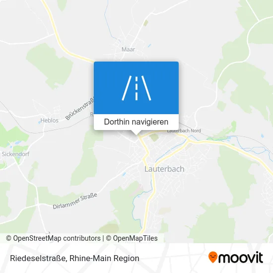 Riedeselstraße Karte