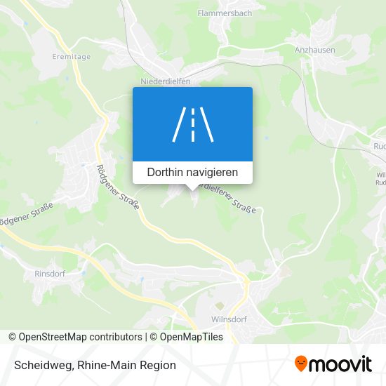 Scheidweg Karte