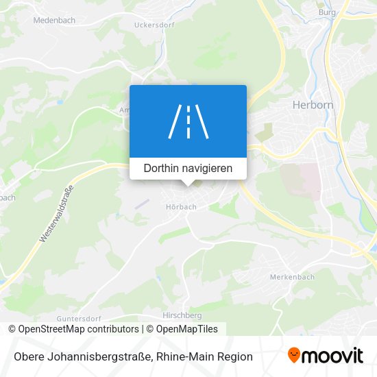 Obere Johannisbergstraße Karte