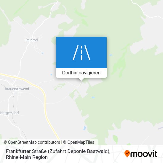 Frankfurter Straße (Zufahrt Deponie Bastwald) Karte