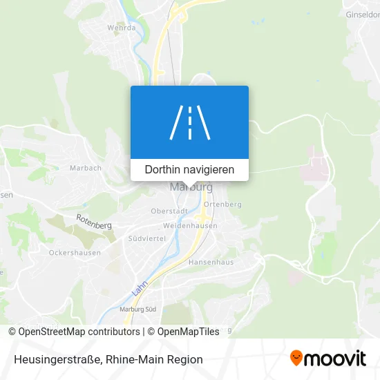 Heusingerstraße Karte