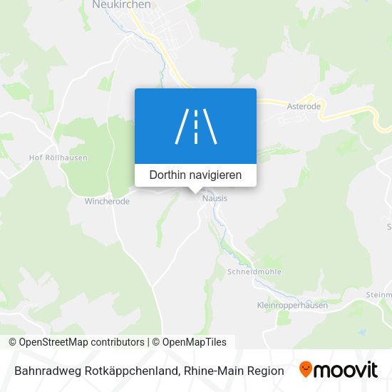Bahnradweg Rotkäppchenland Karte