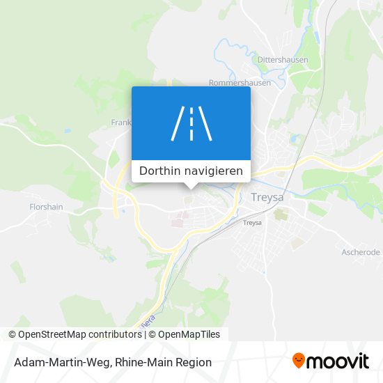 Adam-Martin-Weg Karte