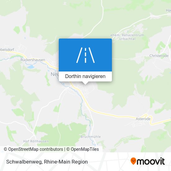 Schwalbenweg Karte