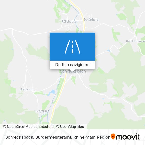 Schrecksbach, Bürgermeisteramt Karte