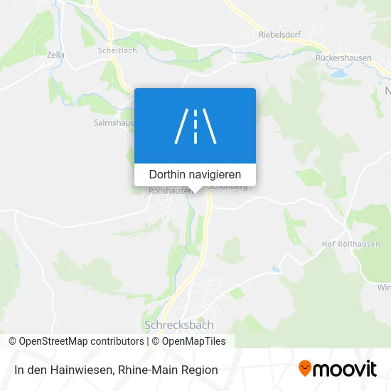 In den Hainwiesen Karte