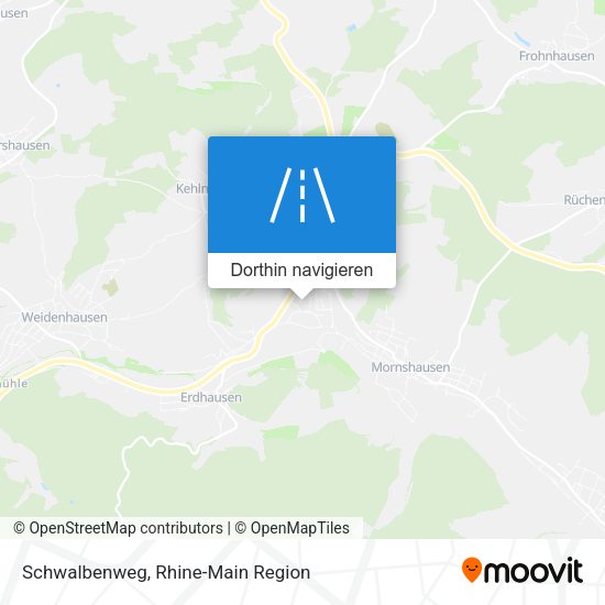 Schwalbenweg Karte