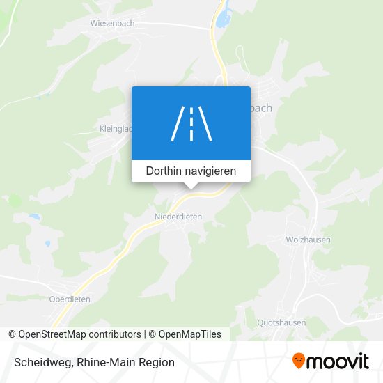 Scheidweg Karte