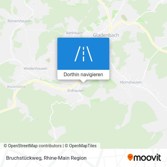 Bruchstückweg Karte