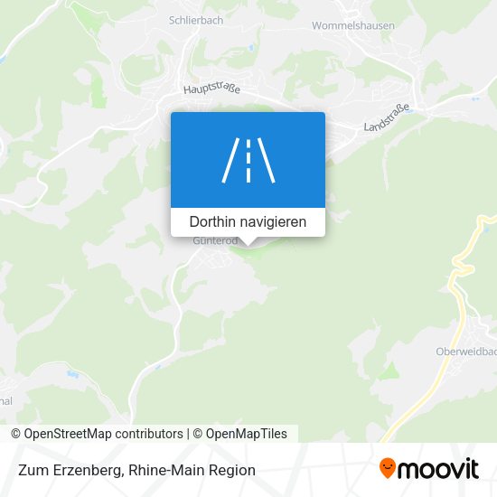 Zum Erzenberg Karte