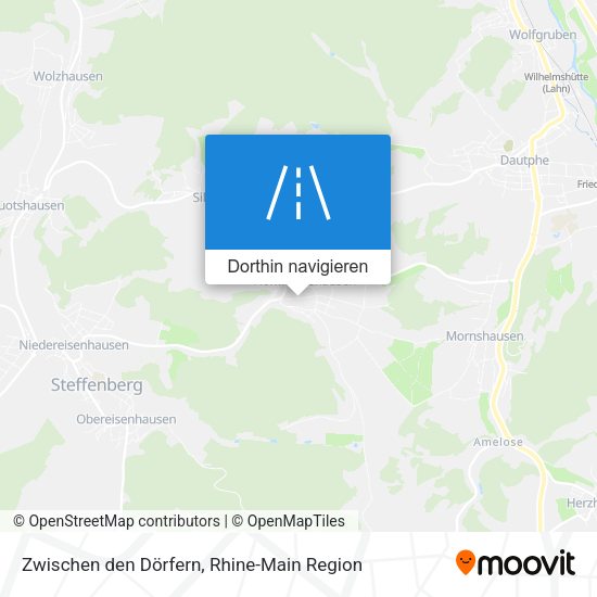 Zwischen den Dörfern Karte