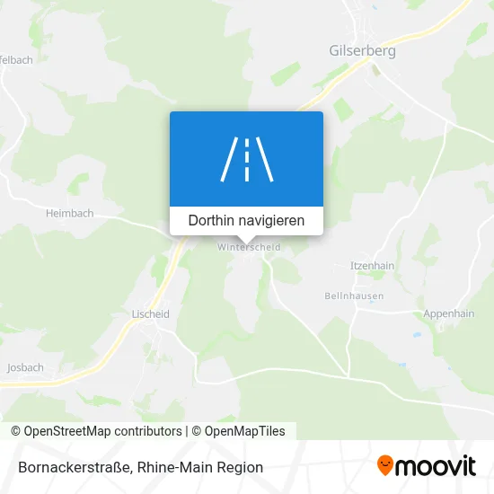 Bornackerstraße Karte