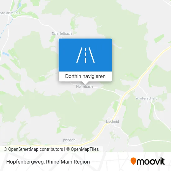 Hopfenbergweg Karte