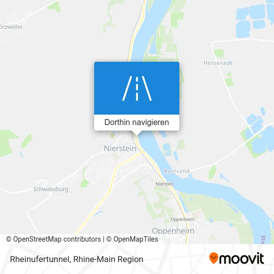Rheinufertunnel Karte