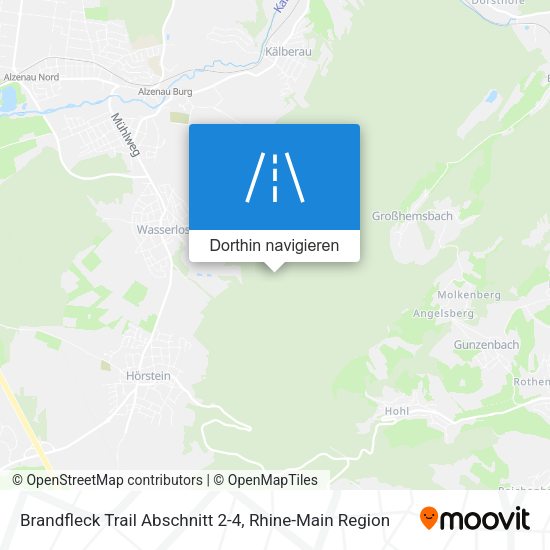 Brandfleck Trail Abschnitt 2-4 Karte