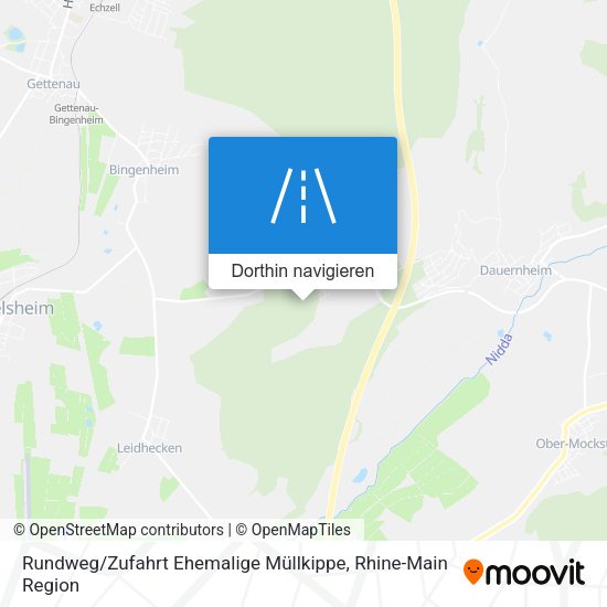Rundweg / Zufahrt Ehemalige Müllkippe Karte