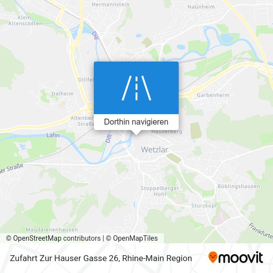 Zufahrt Zur Hauser Gasse 26 Karte