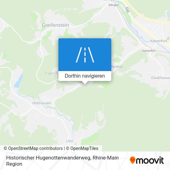 Historischer Hugenottenwanderweg Karte