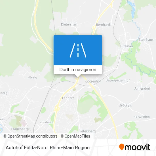 Autohof Fulda-Nord Karte