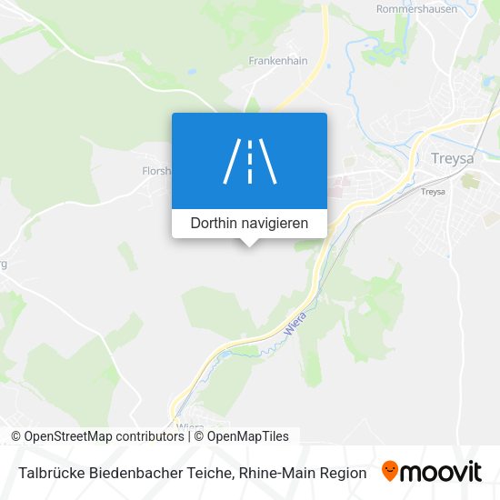 Talbrücke Biedenbacher Teiche Karte