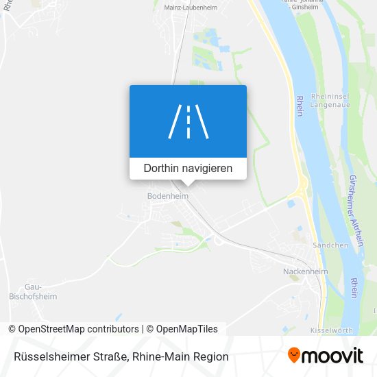 Rüsselsheimer Straße Karte