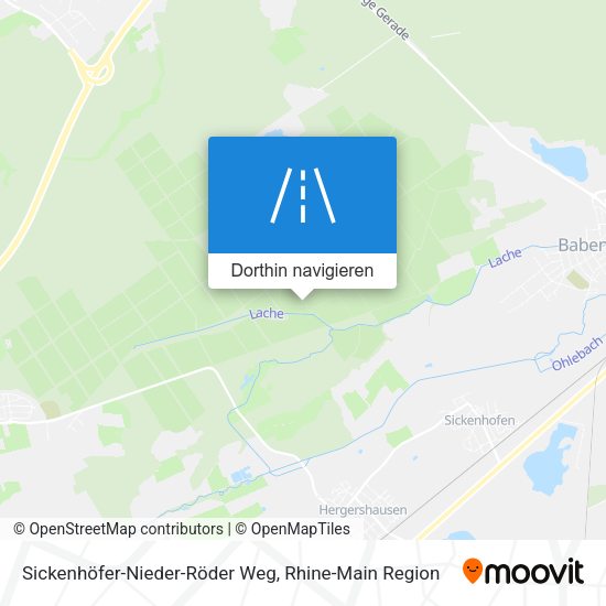 Sickenhöfer-Nieder-Röder Weg Karte