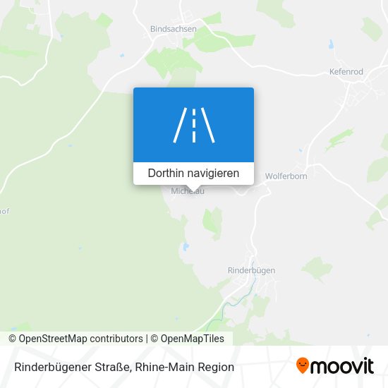 Rinderbügener Straße Karte