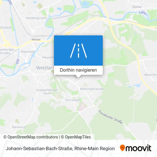 Johann-Sebastian-Bach-Straße Karte