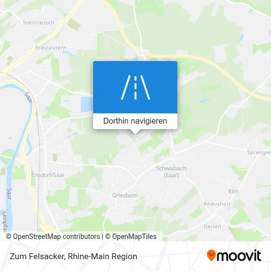 Zum Felsacker Karte
