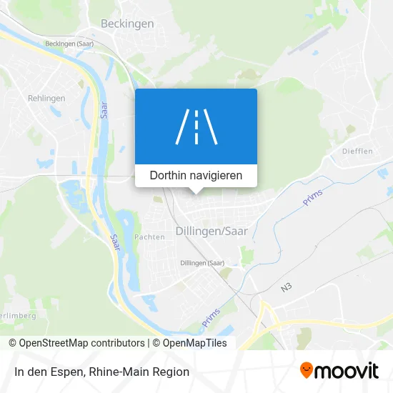In den Espen Karte