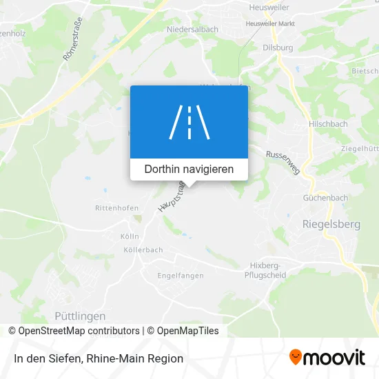 In den Siefen Karte