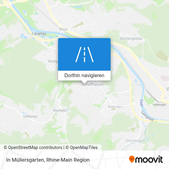 In Müllersgarten Karte