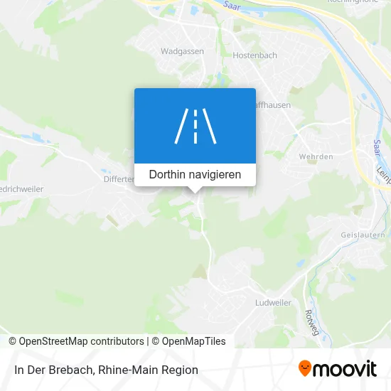 In Der Brebach Karte