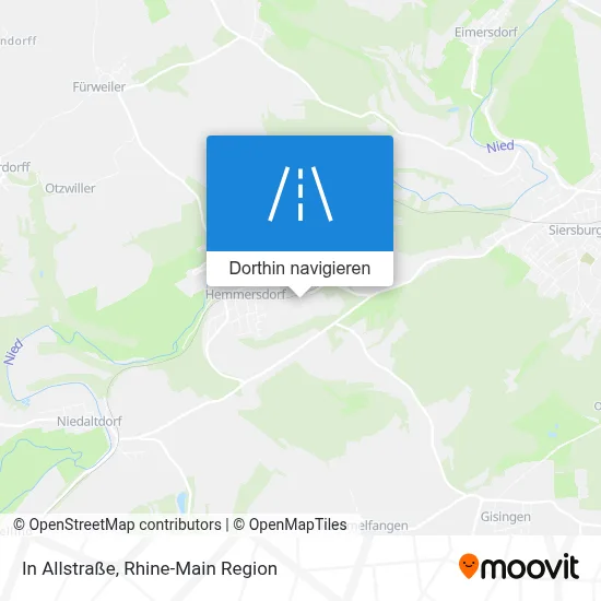 In Allstraße Karte
