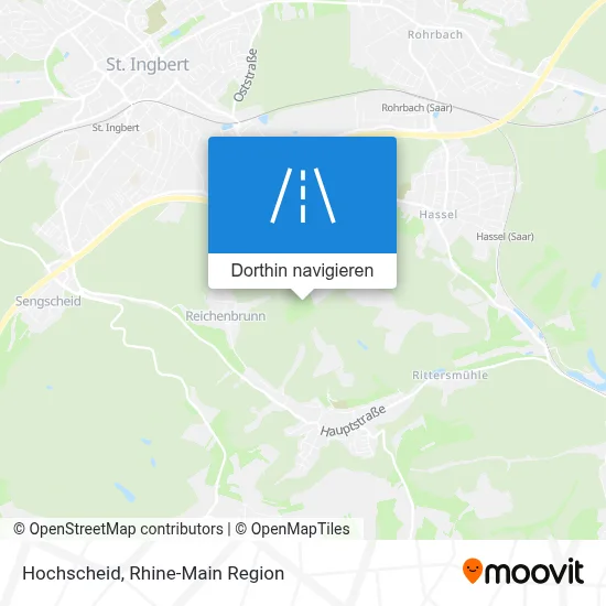 Hochscheid Karte
