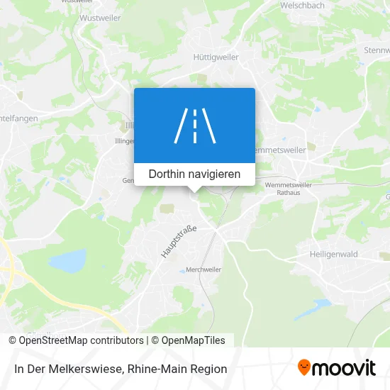 In Der Melkerswiese Karte
