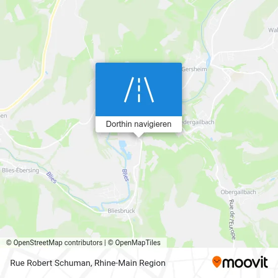 Rue Robert Schuman Karte