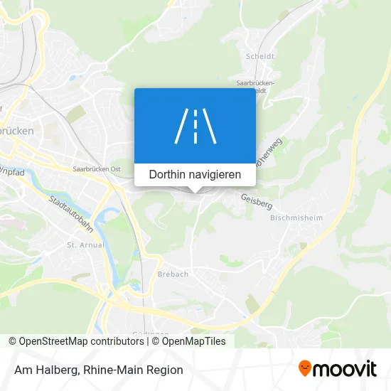 Am Halberg Karte