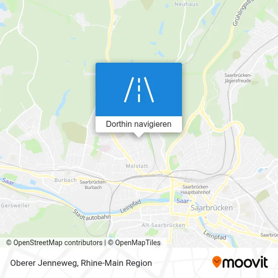 Oberer Jenneweg Karte