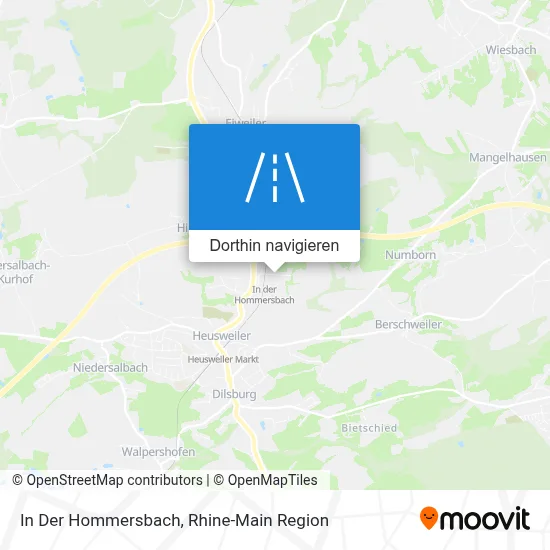 In Der Hommersbach Karte