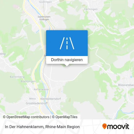In Der Hahnenklamm Karte