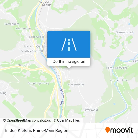 In den Kiefern Karte