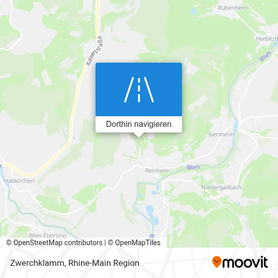 Zwerchklamm Karte