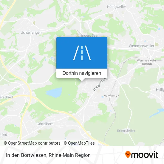 In den Borrwiesen Karte