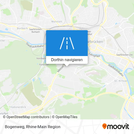 Bogenweg Karte